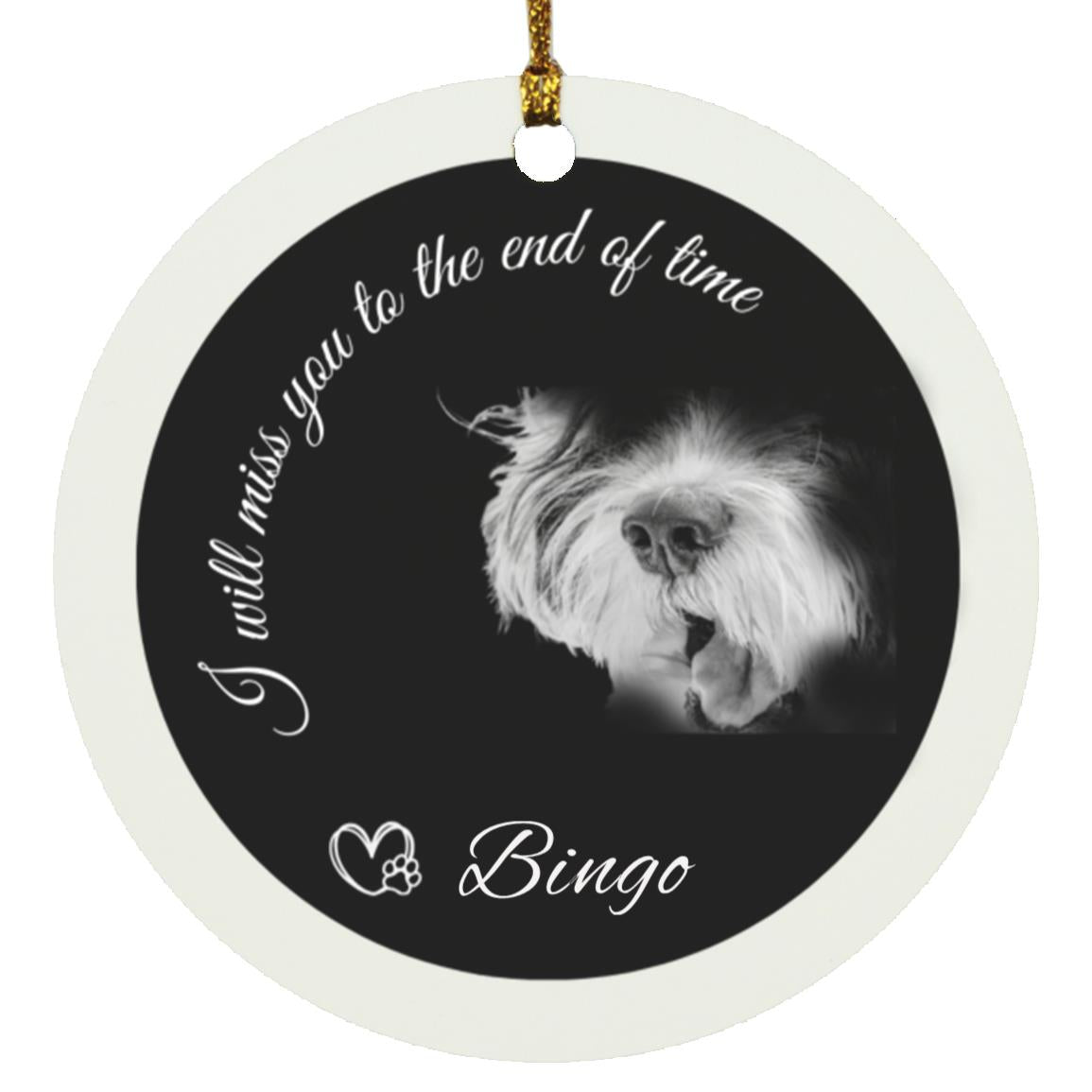 Personalized Dog Loss Christmas Ornament- FREE Customization