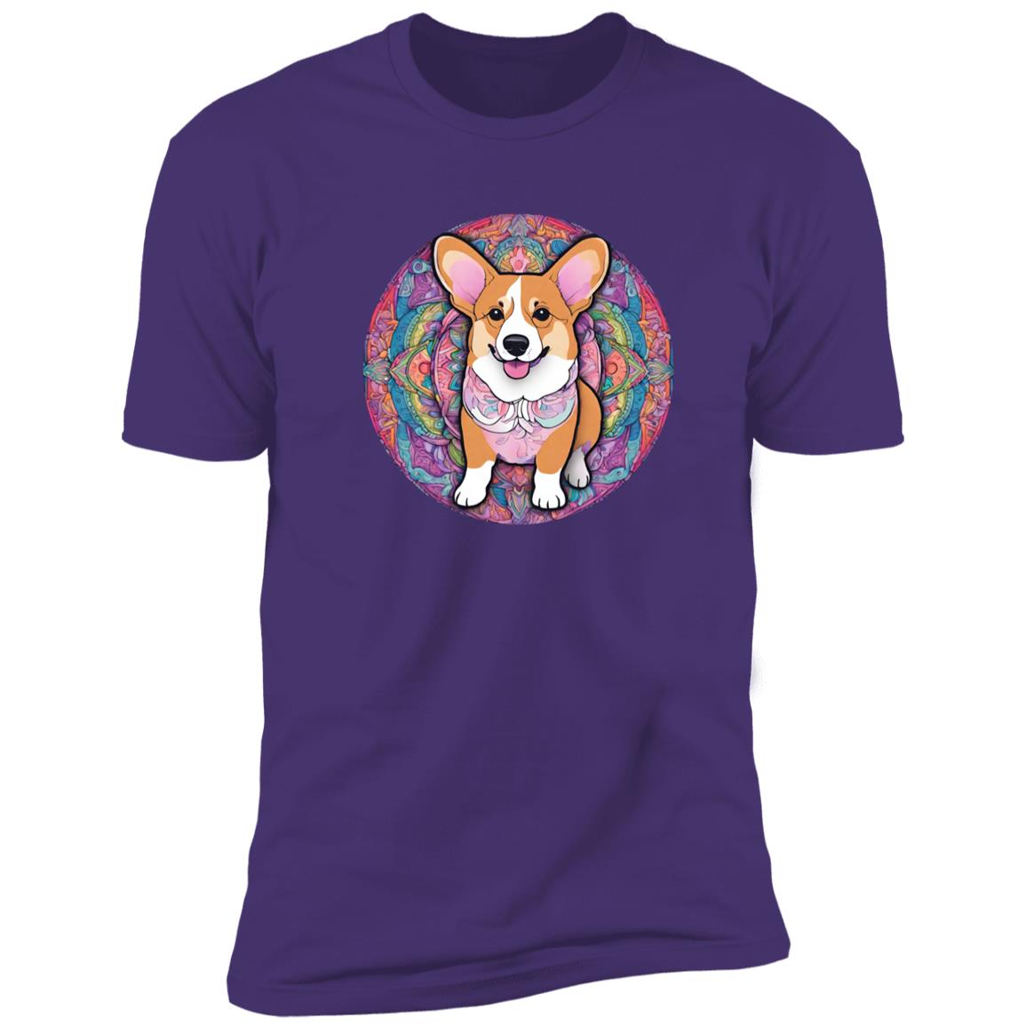 Corgi Mandala Style Premium Short Sleeve Tee