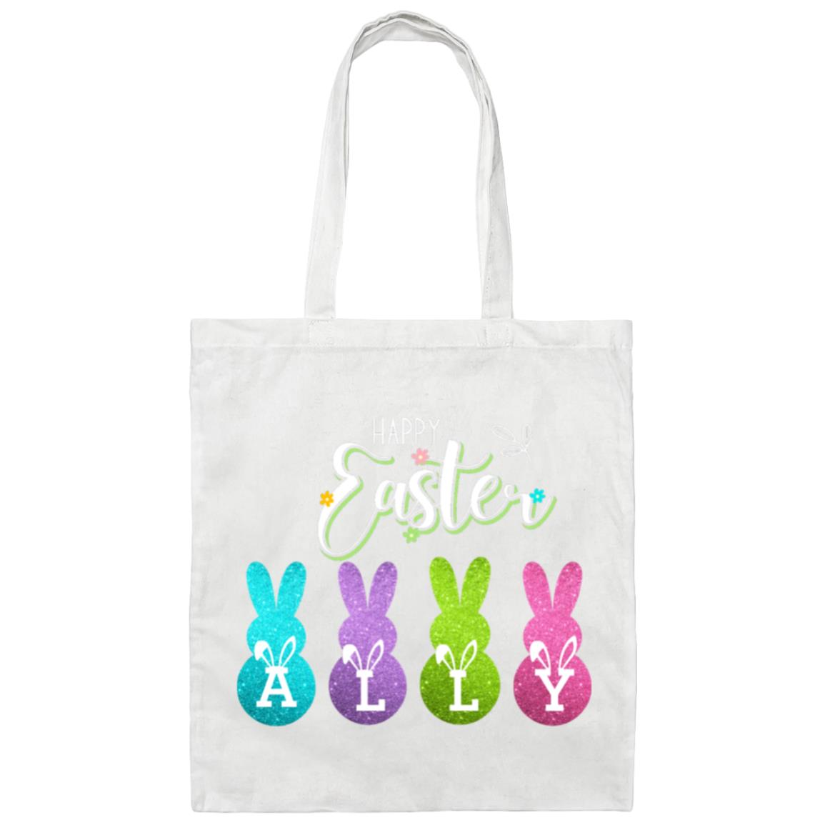 Personalized Peeps Happy Easter Tote Bag- Perfect for those Easter Egg Hunts