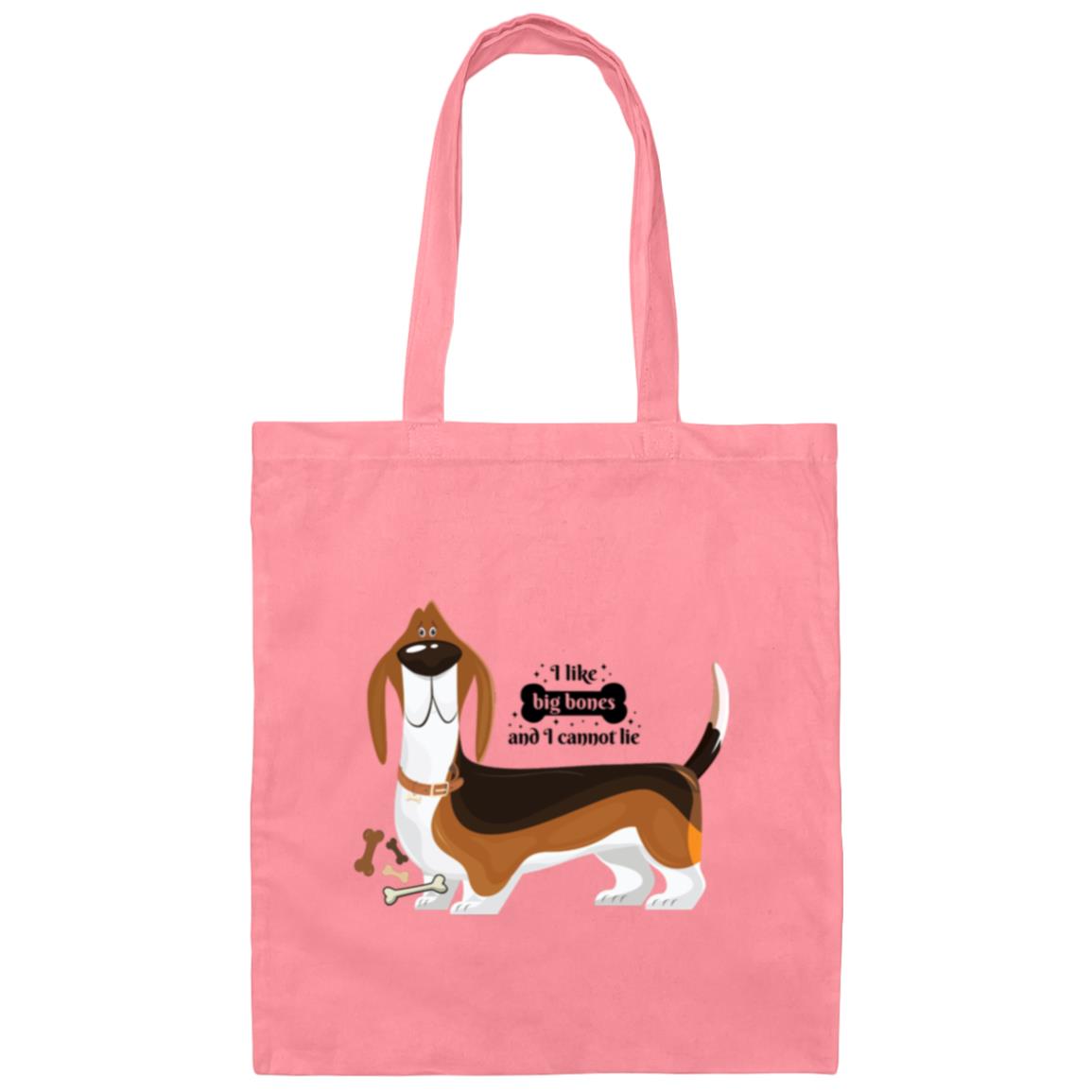 Basset Hound Big Bones Canvas Tote Bag