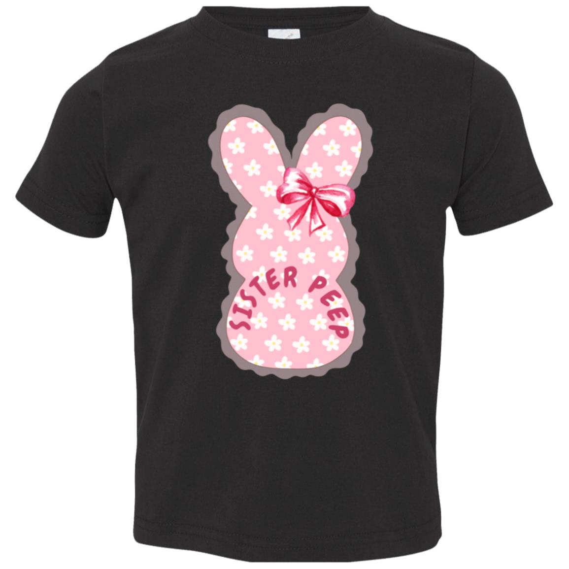 Sister Easter Peep Toddler Tee Shirt- Part of our Matching Easter Tee Collection