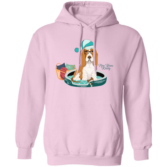 Warm Pullover Hoodie with a cute Basset Hound on the front