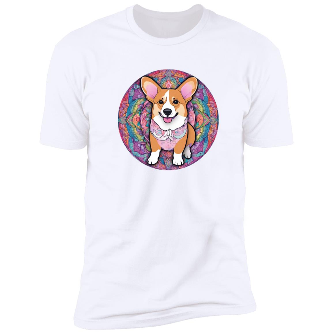 Corgi Mandala Style Premium Short Sleeve Tee