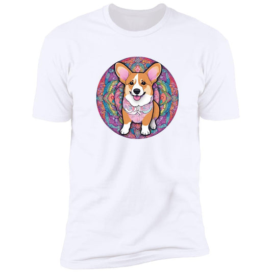 Corgi Mandala Style Premium Short Sleeve Tee