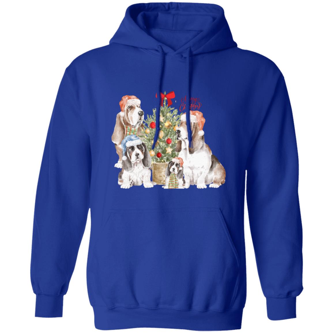 Basset Hound Christmas Pullover Hoodie