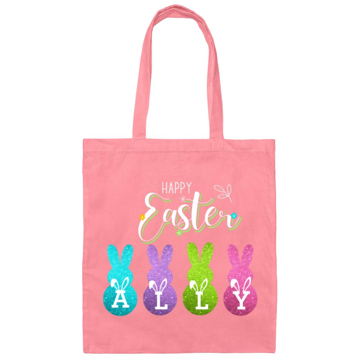 Personalized Peeps Happy Easter Tote Bag- Perfect for those Easter Egg Hunts