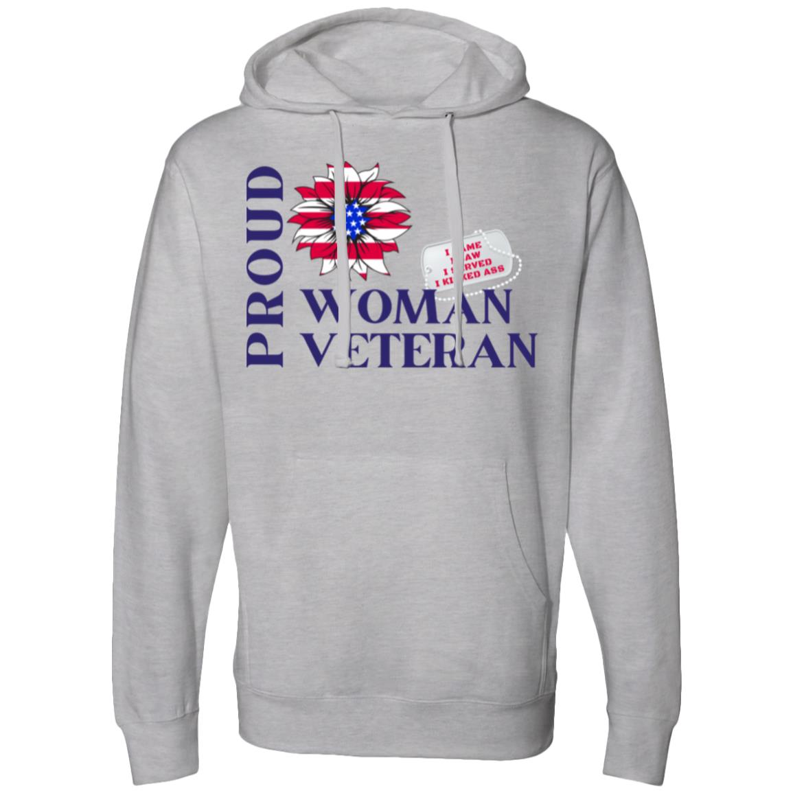 Hooded Sweatshirt PROUD WOMAN VETERAN