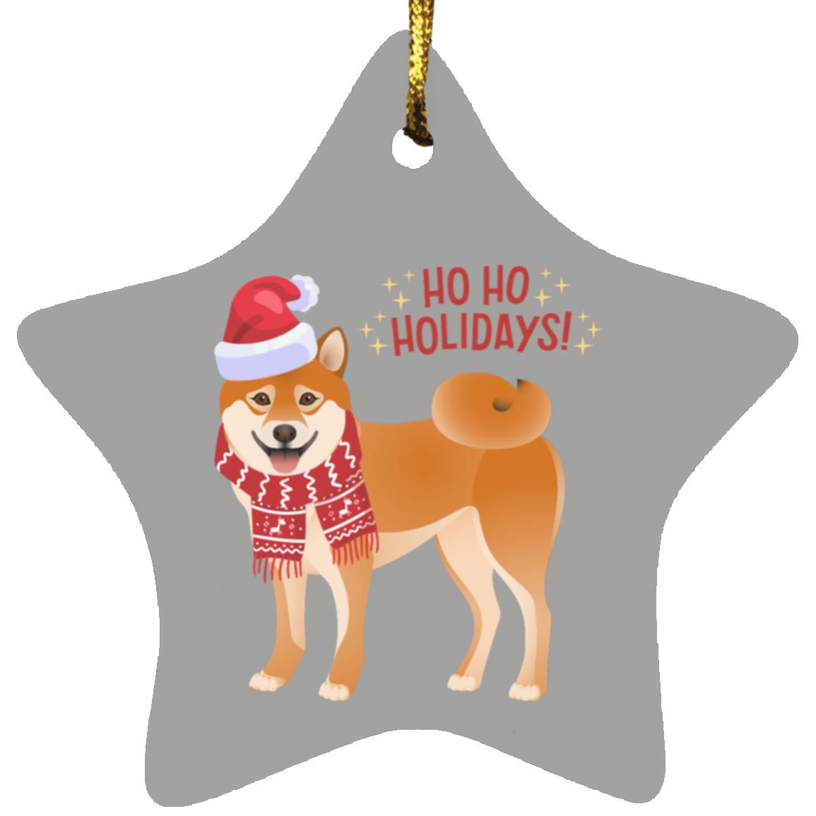 HO HO HOLIDAYS Star Ornament