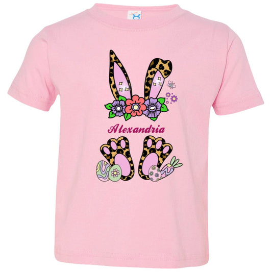 Easter Toddler Personalized Bunny T-Shirt