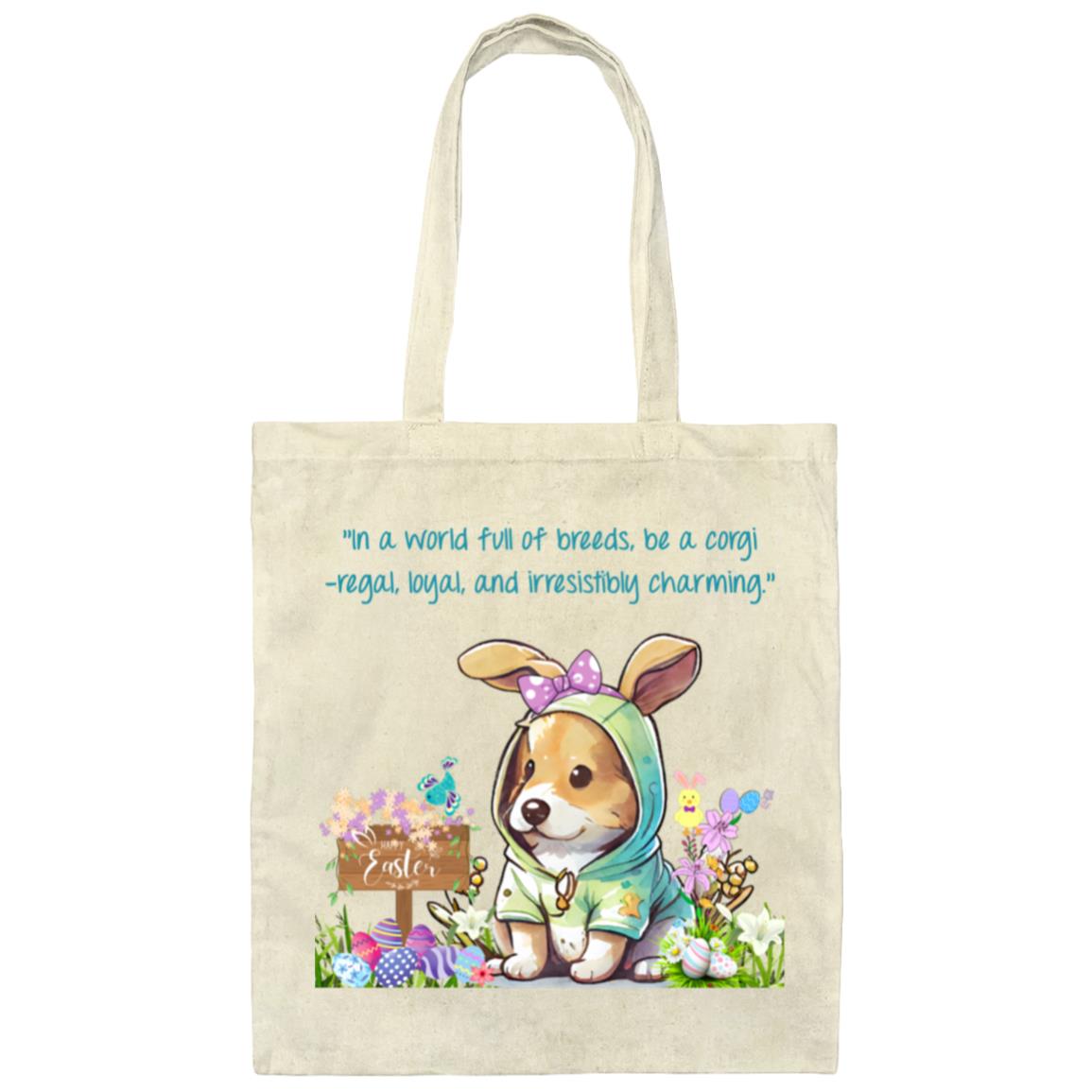 Corgi Easter Tote Bag- Corgi Lovers Bag