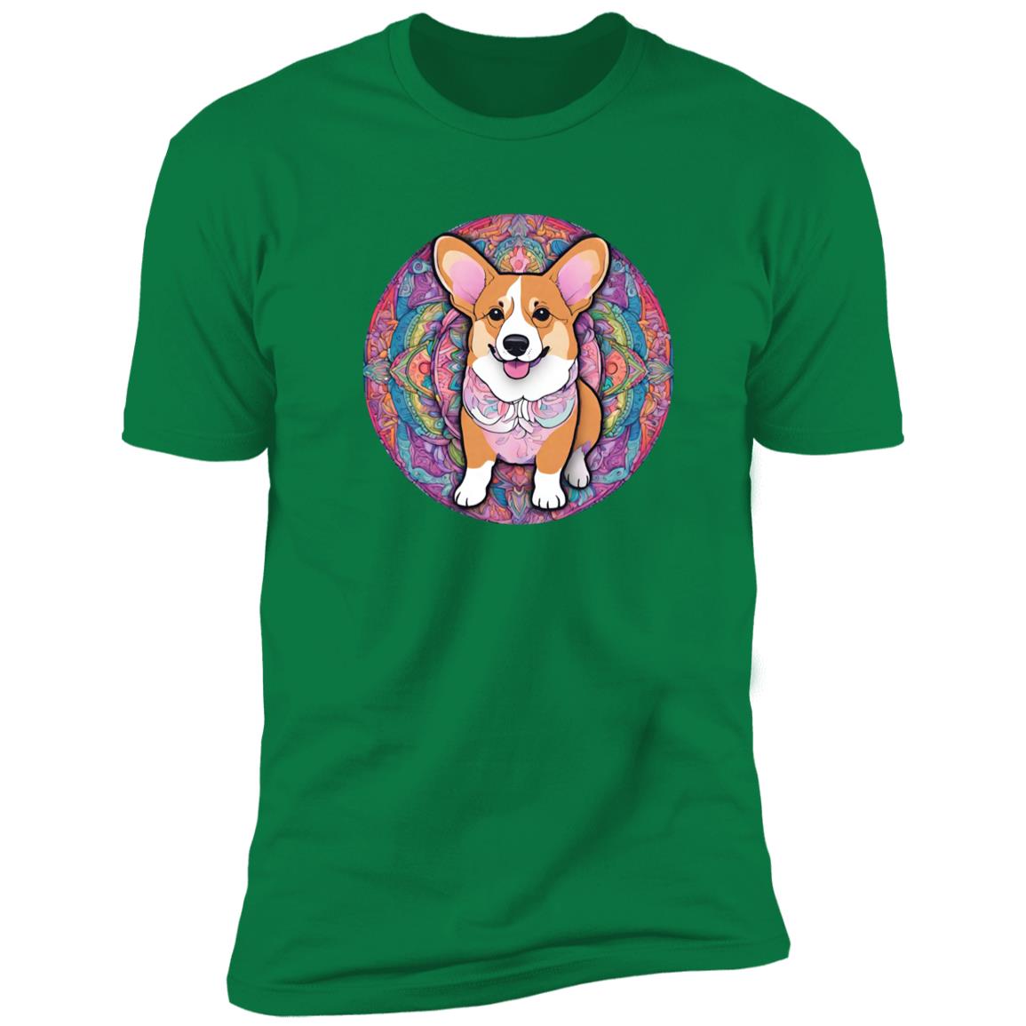 Corgi Mandala Style Premium Short Sleeve Tee