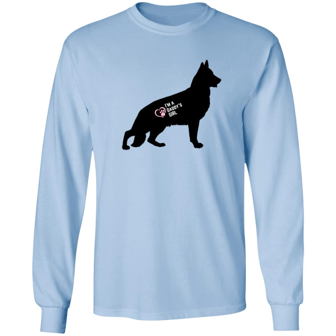 German Shepherd Daddy's Girl Long Sleeve Tee Shirt. German Shepherd Lovers Men's Tee.