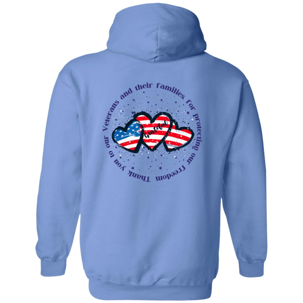 Thank you Veteran  Zip Up Hooded Sweatshirt