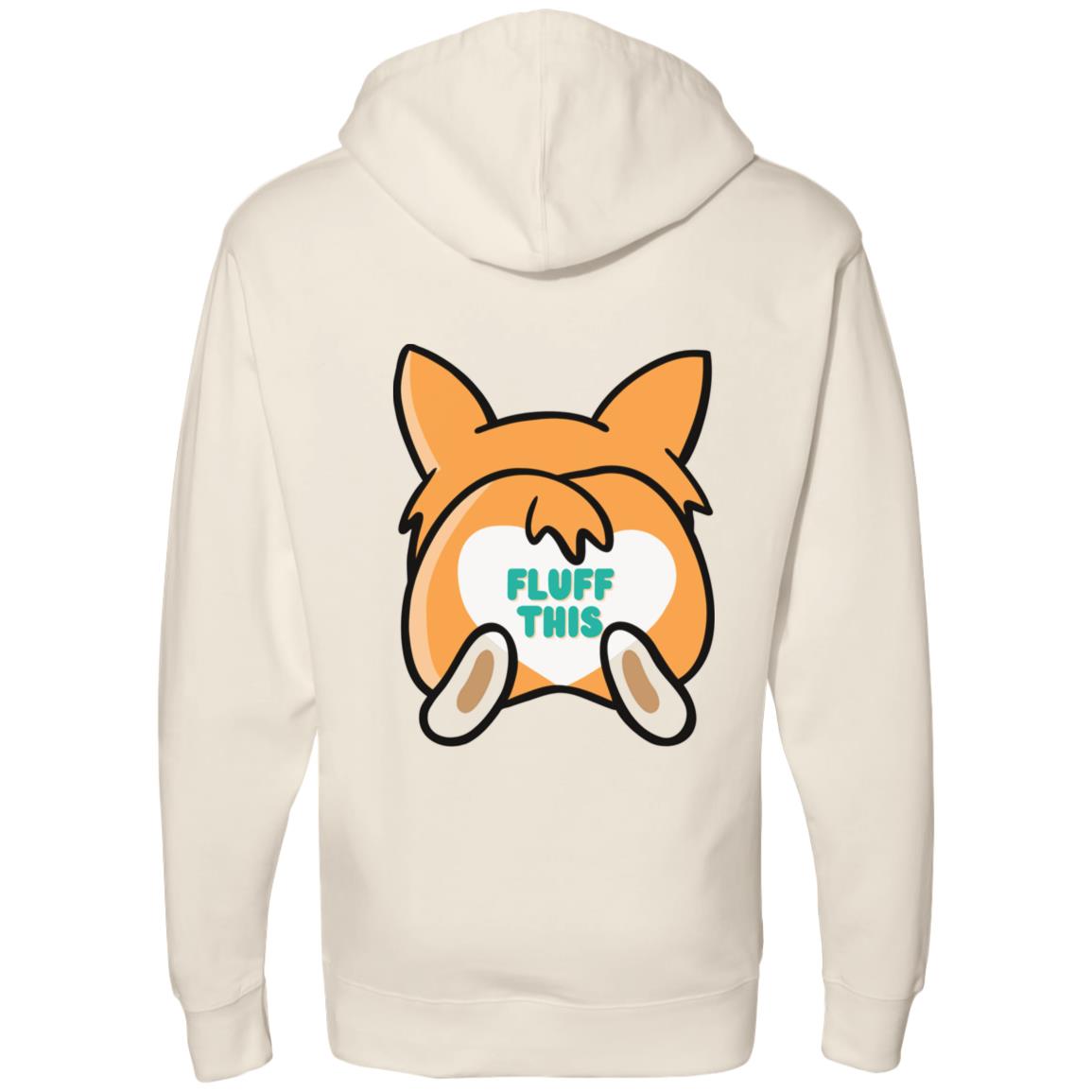 FLUFF THIS Corgi Midweight Hooded Sweatshirt- 3 color choices