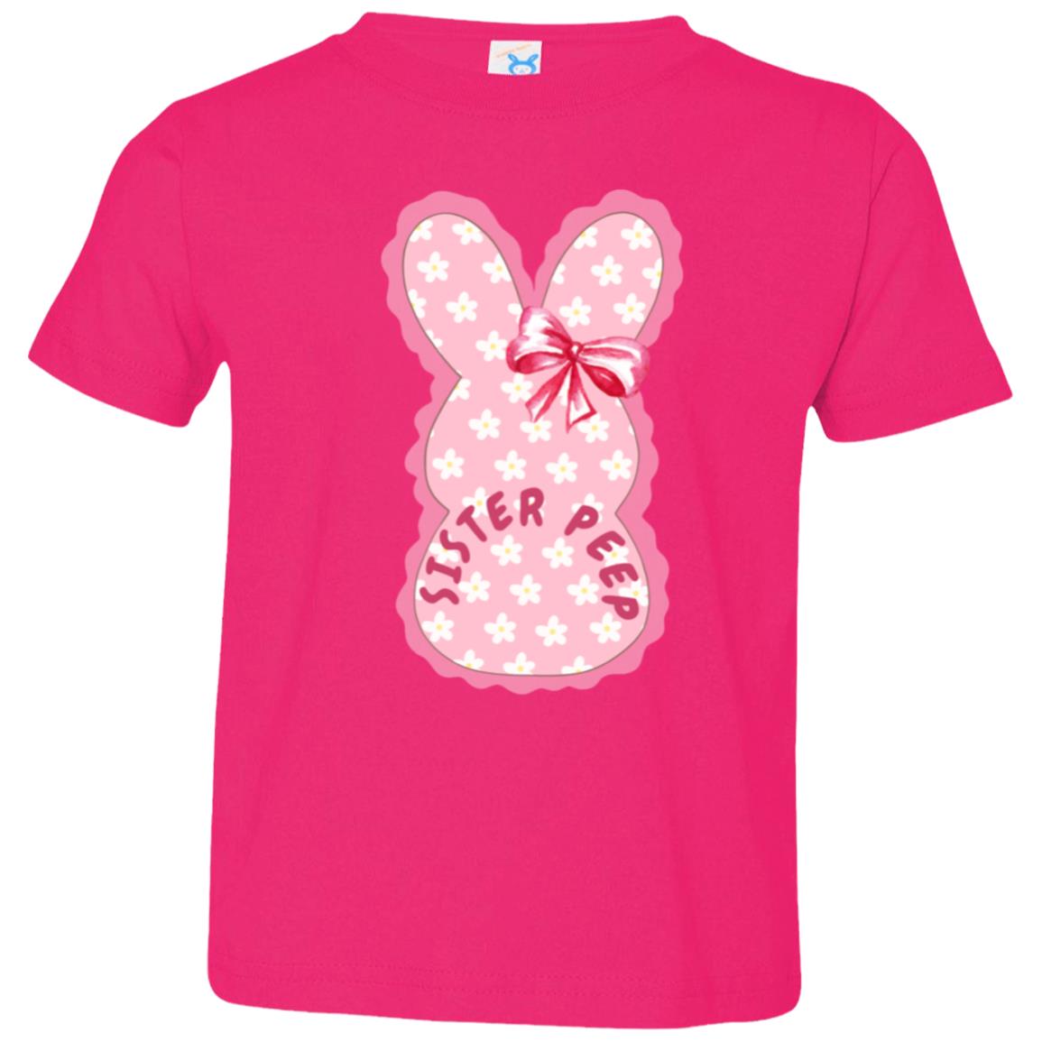 Sister Easter Peep Toddler Tee Shirt- Part of our Matching Easter Tee Collection