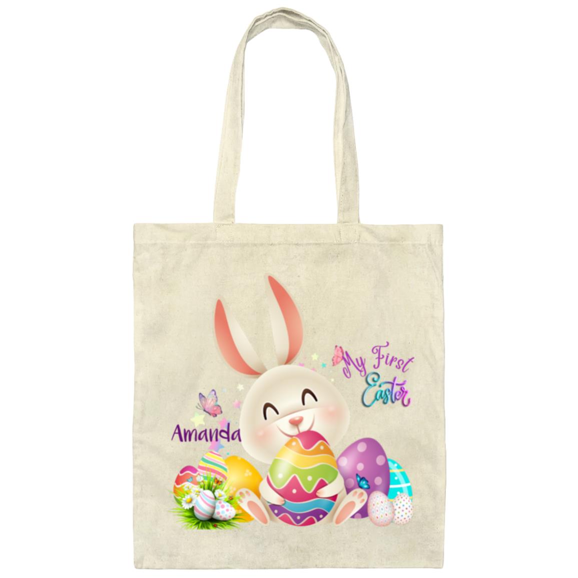 Personalized My First Easter Tote Bag