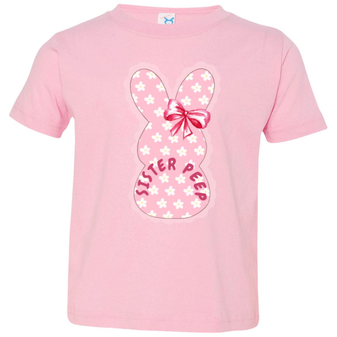 Sister Easter Peep Toddler Tee Shirt- Part of our Matching Easter Tee Collection