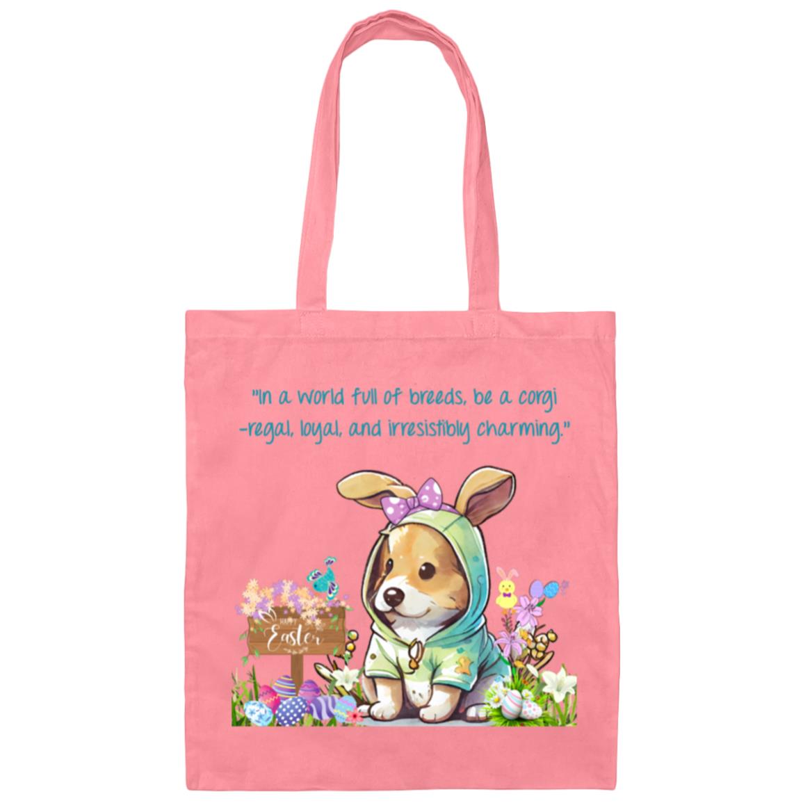 Corgi Easter Tote Bag- Corgi Lovers Bag