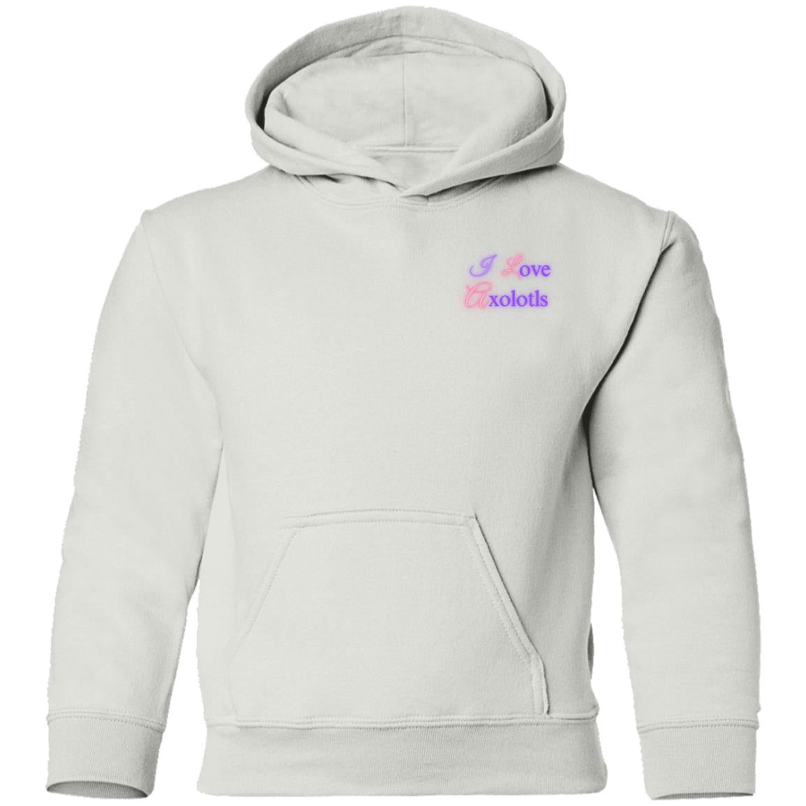 l Love Axolotls Youth Pullover Hoodie