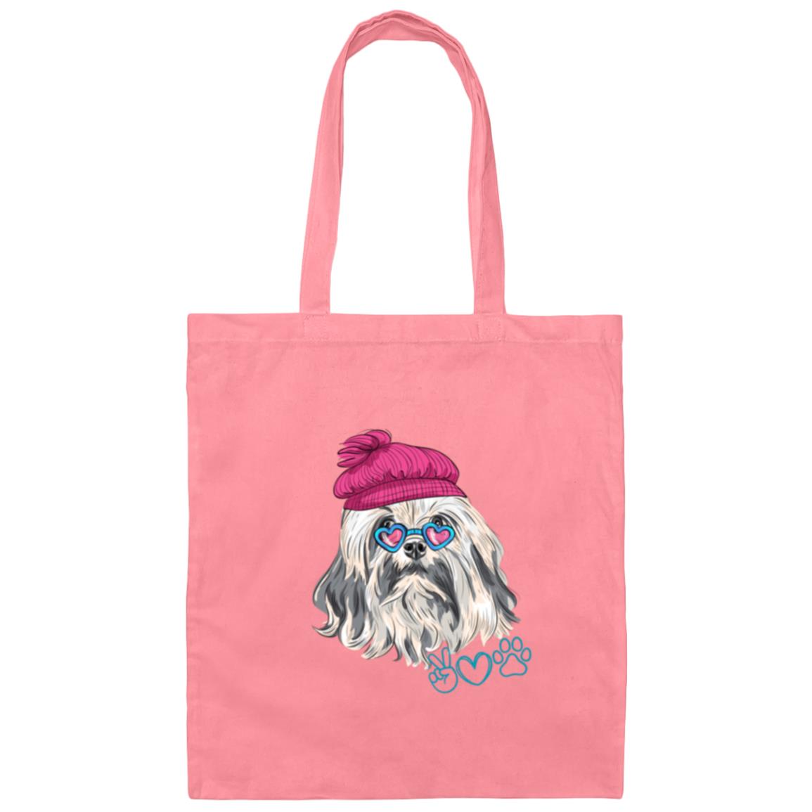 Peace Dog Canvas Tote Bag