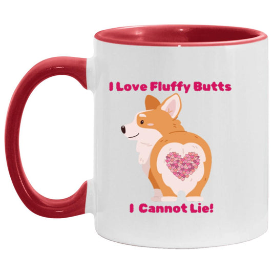 Corgi Fluffy Butt Accent Mug