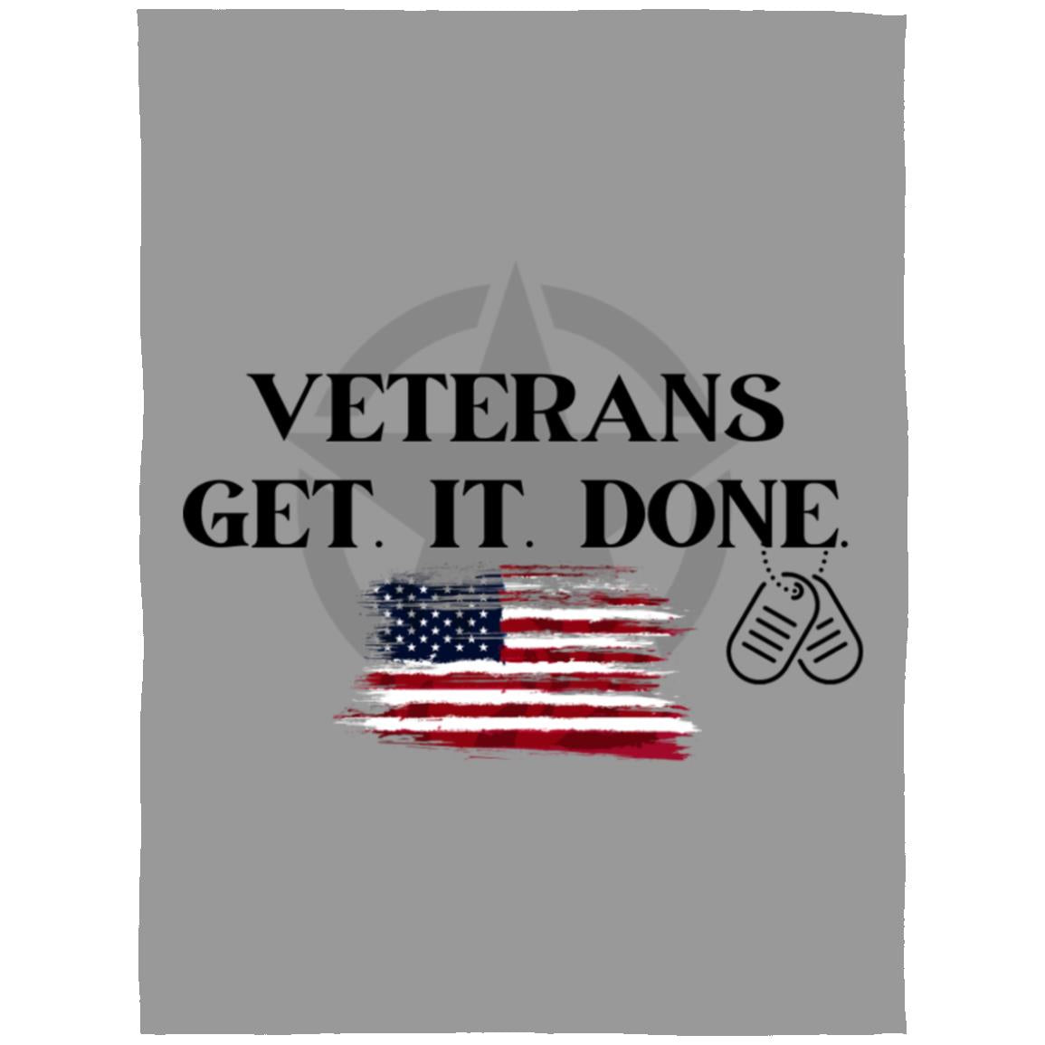 Soft & Cozy Arctic Fleece Blanket honoring your Veteran 60x80