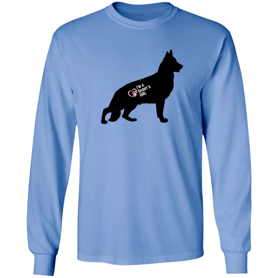 German Shepherd Daddy's Girl Long Sleeve Tee Shirt. German Shepherd Lovers Men's Tee.