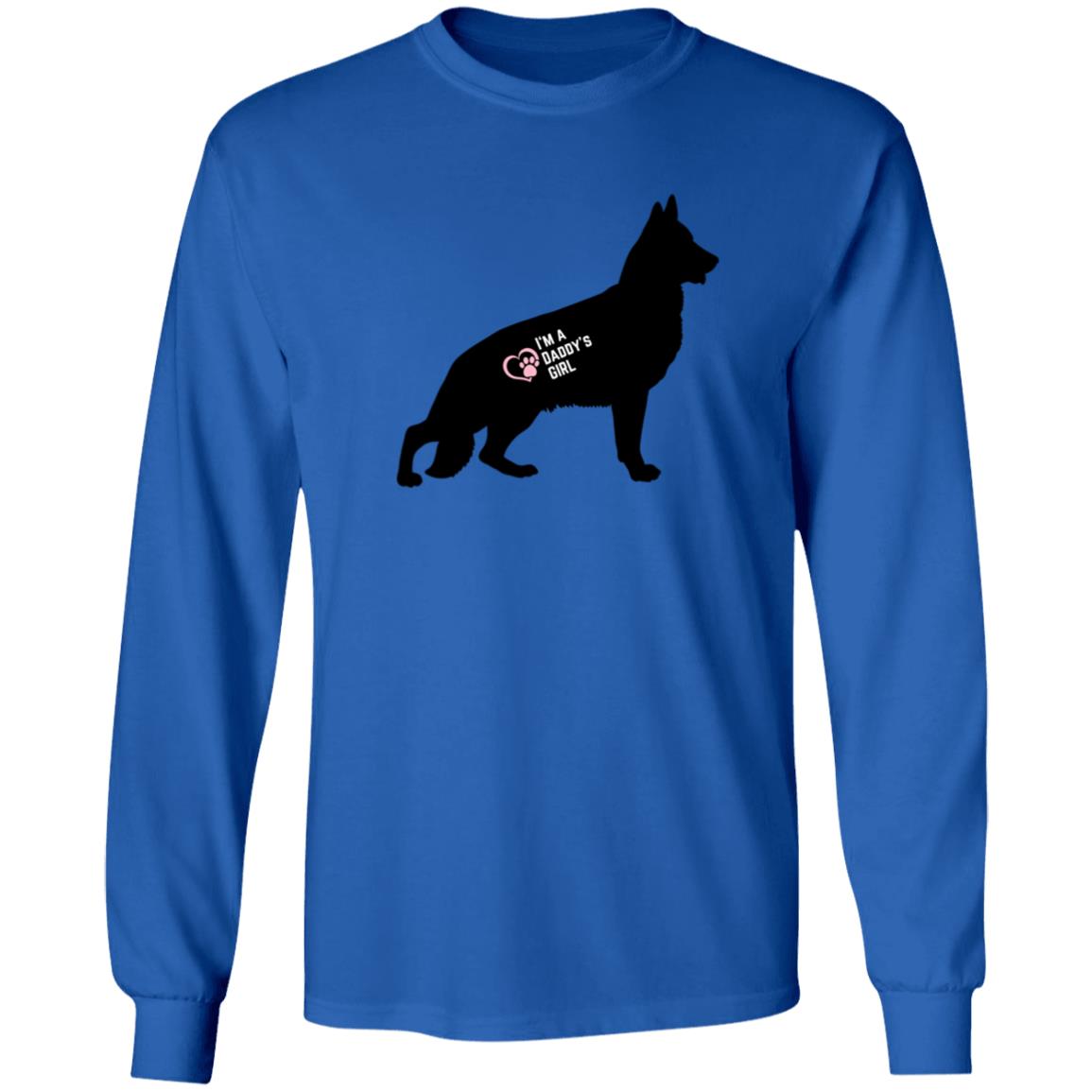 German Shepherd Daddy's Girl Long Sleeve Tee Shirt. German Shepherd Lovers Men's Tee.