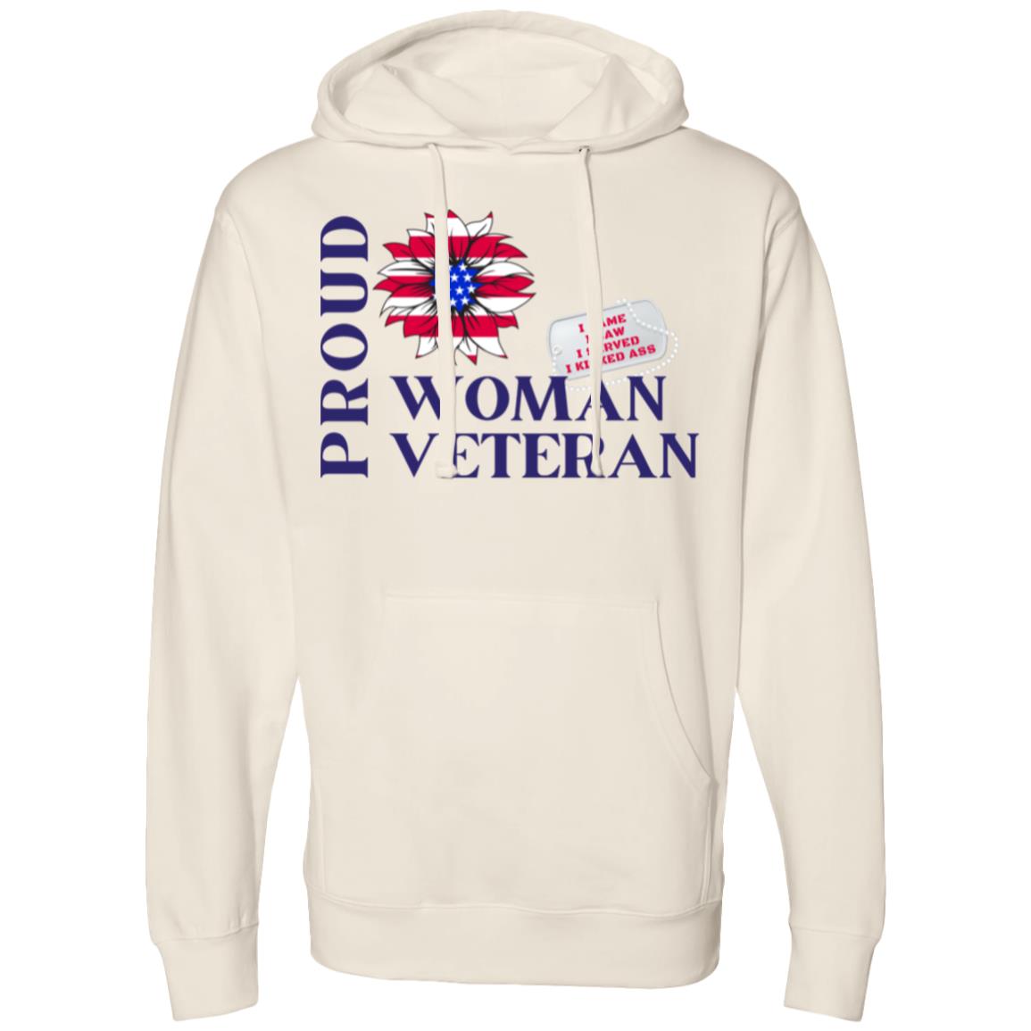 Hooded Sweatshirt PROUD WOMAN VETERAN