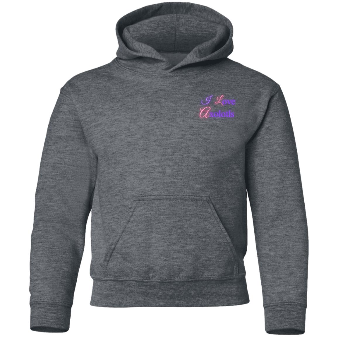 l Love Axolotls Youth Pullover Hoodie