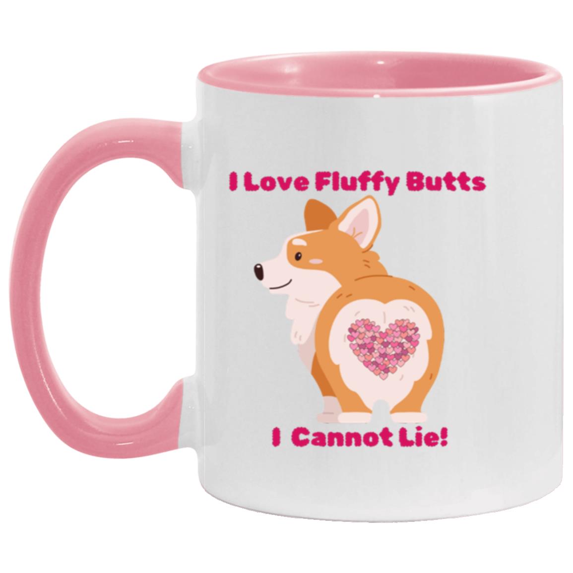 Corgi Fluffy Butt Accent Mug