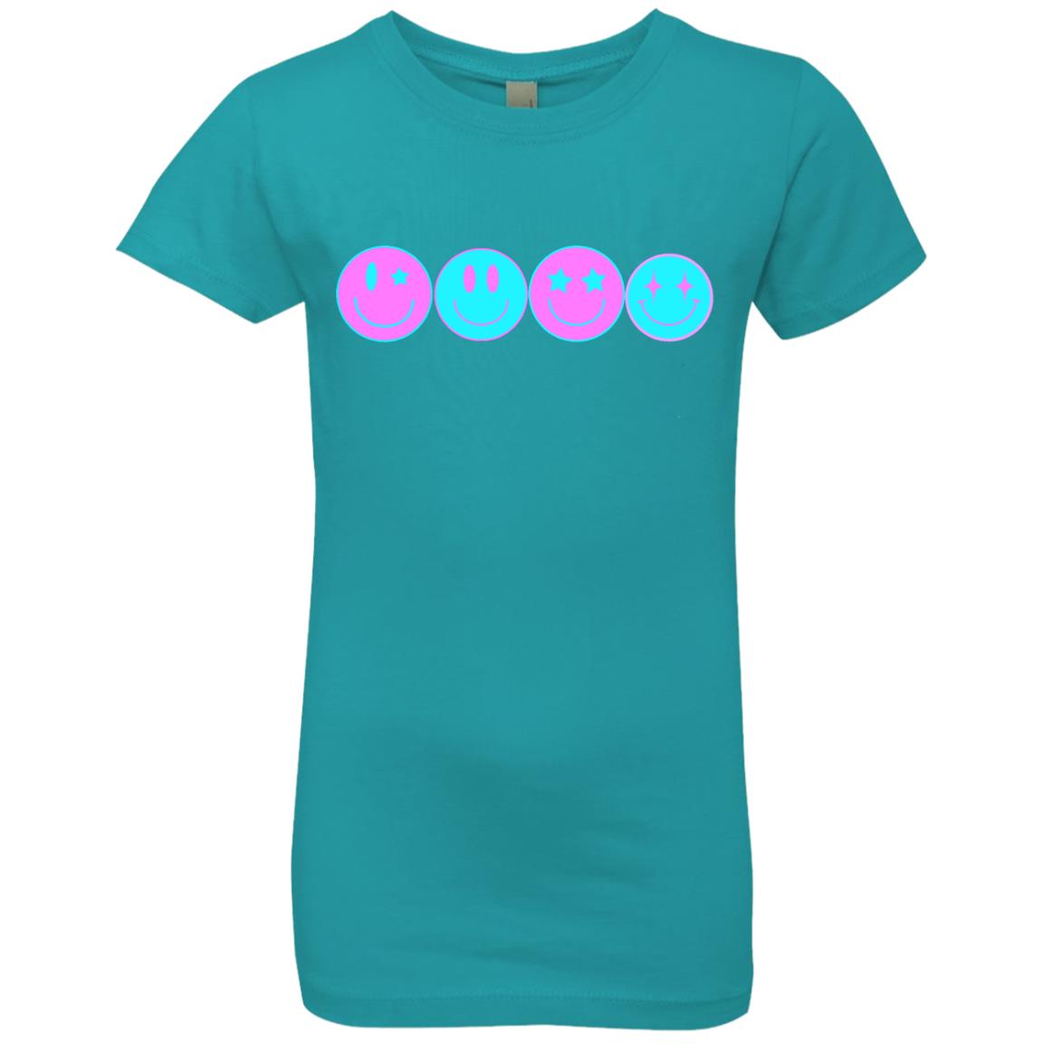 Preppy Aesthetic Smiley Face Girls'  T-Shirt