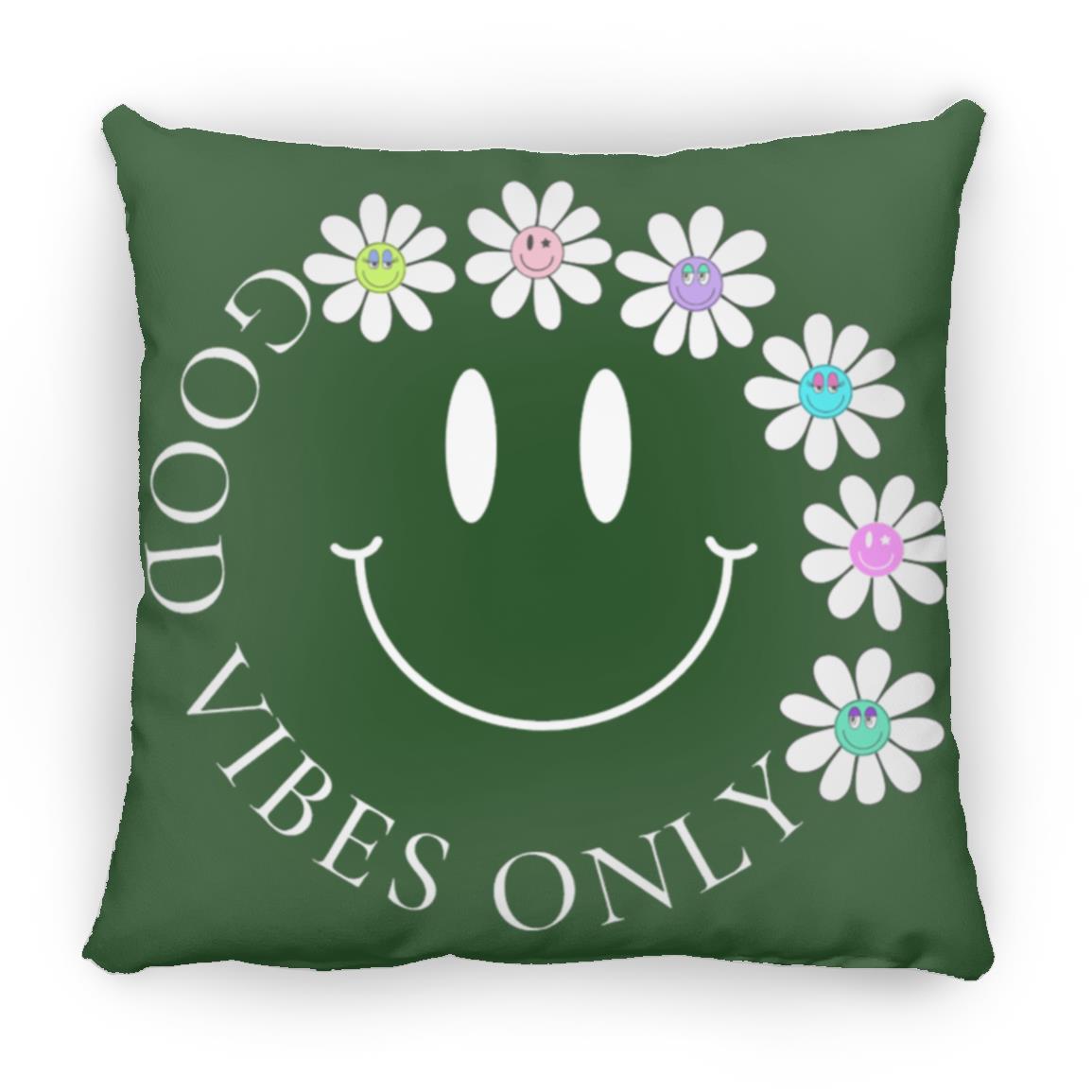 Good Vibes 16 x 16 in Square Throw Pillow. Teens will love this design.