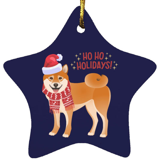 HO HO HOLIDAYS Star Ornament