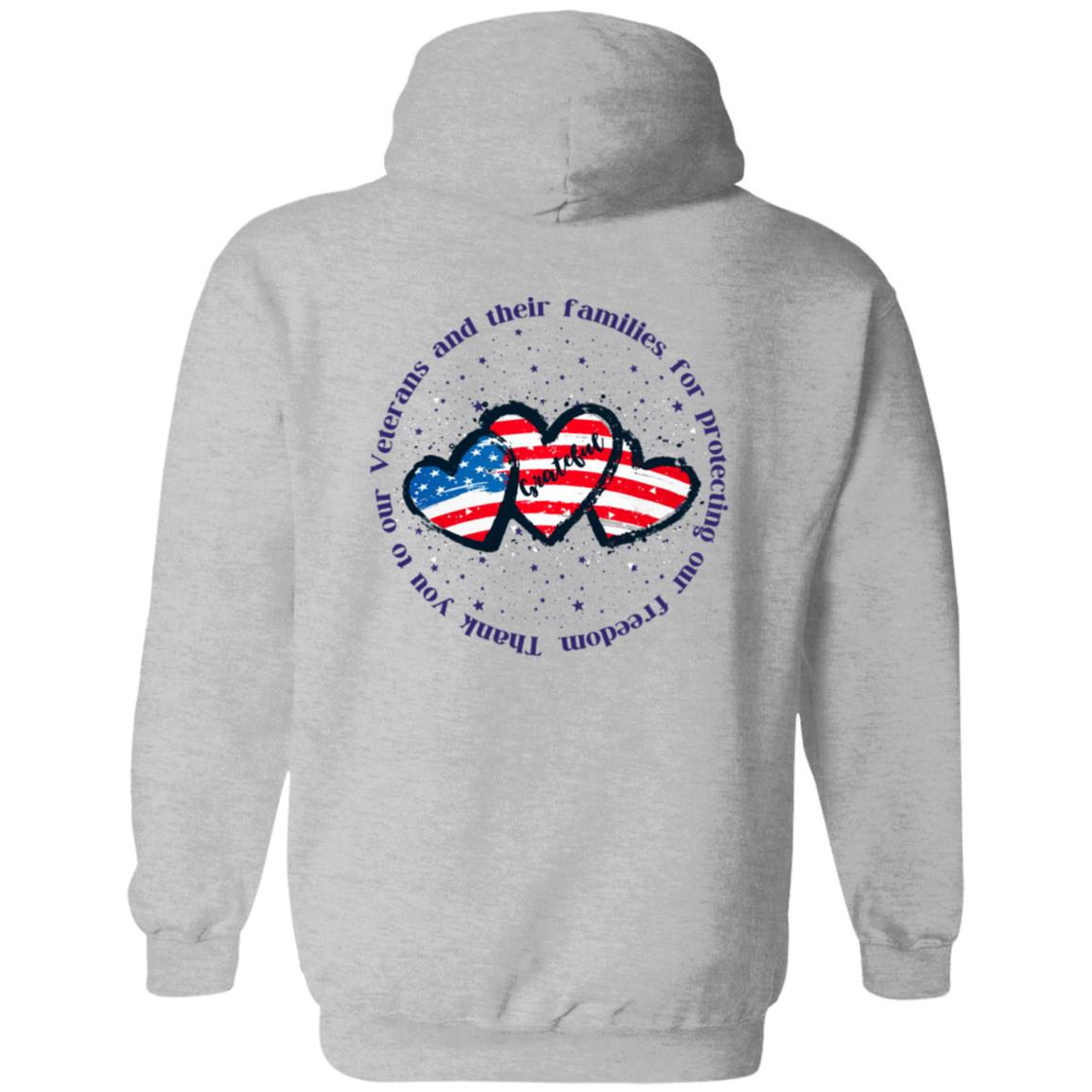 Thank you Veteran  Zip Up Hooded Sweatshirt