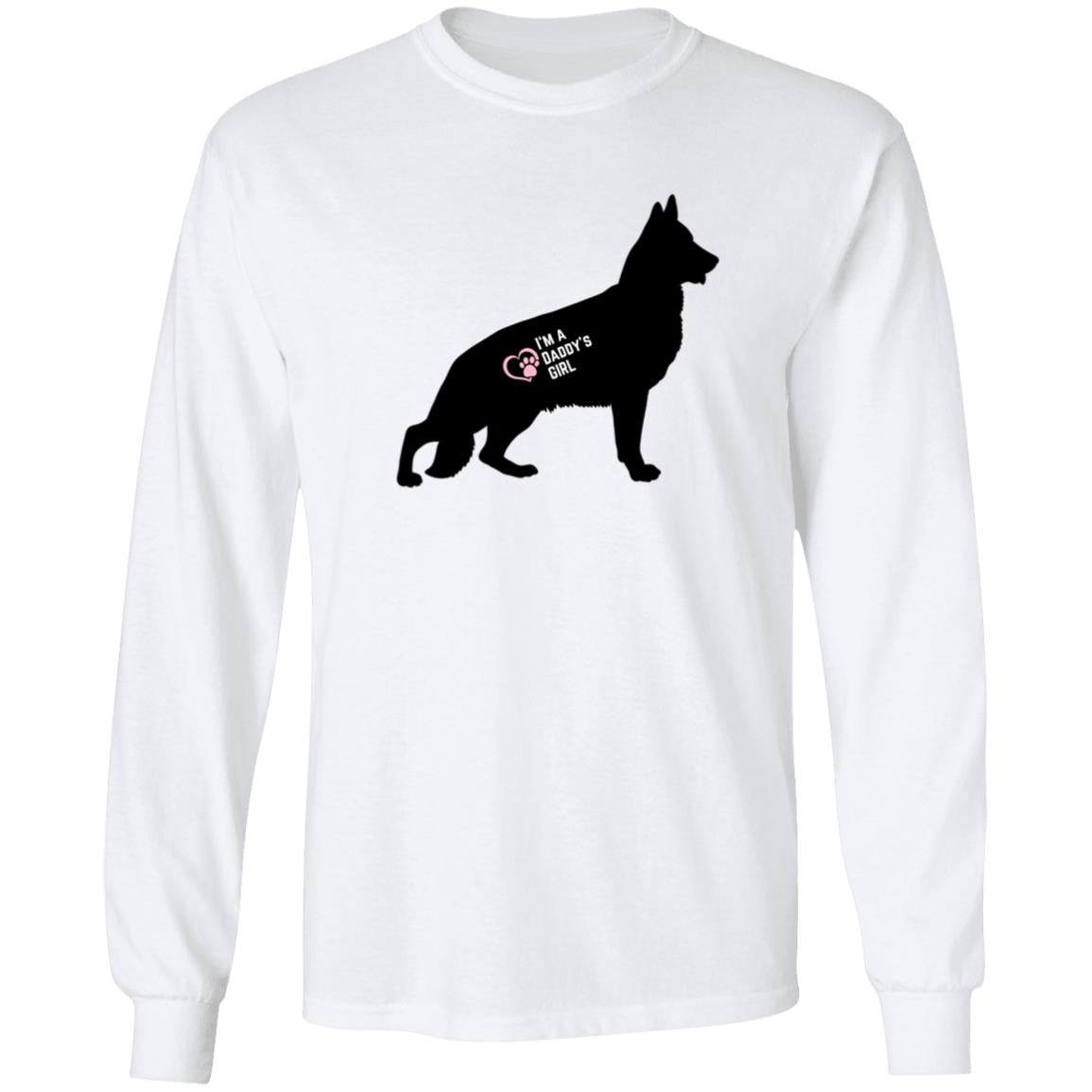 German Shepherd Daddy's Girl Long Sleeve Tee Shirt. German Shepherd Lovers Men's Tee.