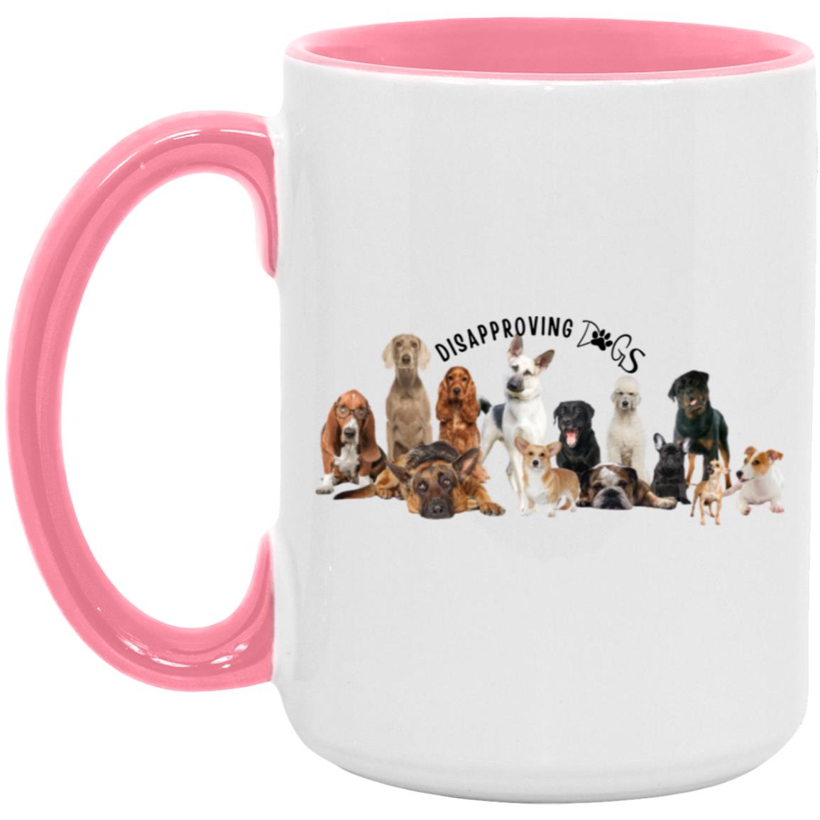 Disapproving Dogs 15oz Accent Mug