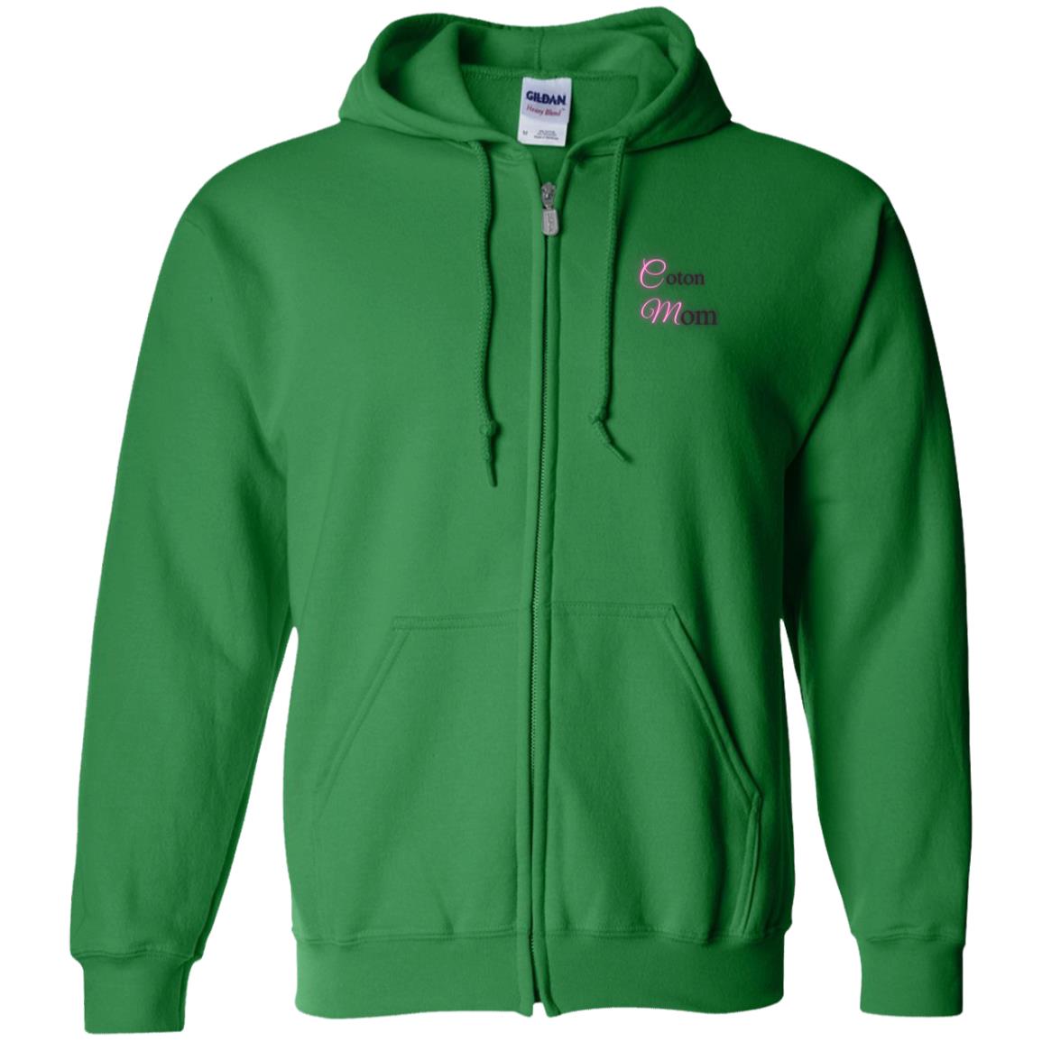 Coton de Tulear Zip Up Hooded Sweatshirt