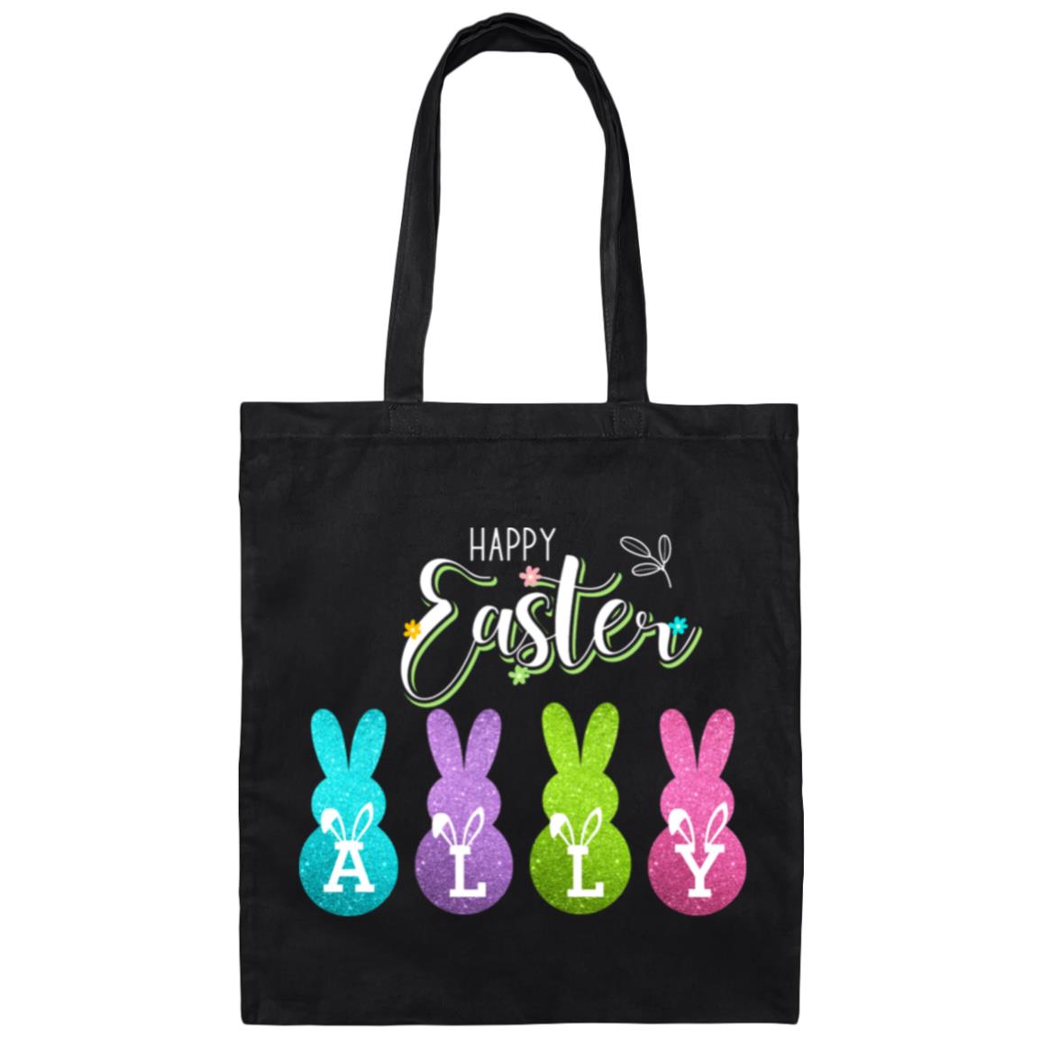 Personalized Peeps Happy Easter Tote Bag- Perfect for those Easter Egg Hunts