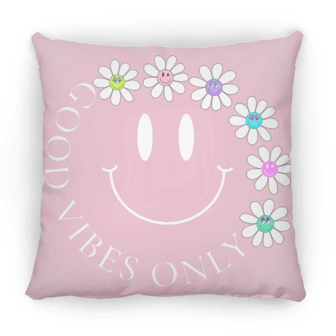 Good Vibes 16 x 16 in Square Throw Pillow. Teens will love this design.