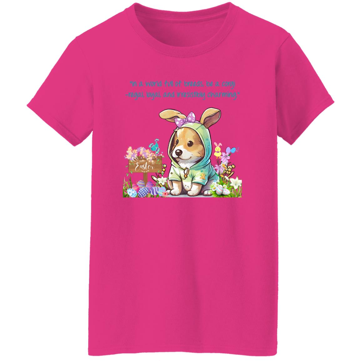 Corgi Easter Tee Shirt- with a meaningful saying