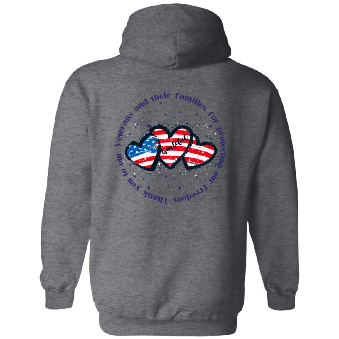 Thank you Veteran  Zip Up Hooded Sweatshirt