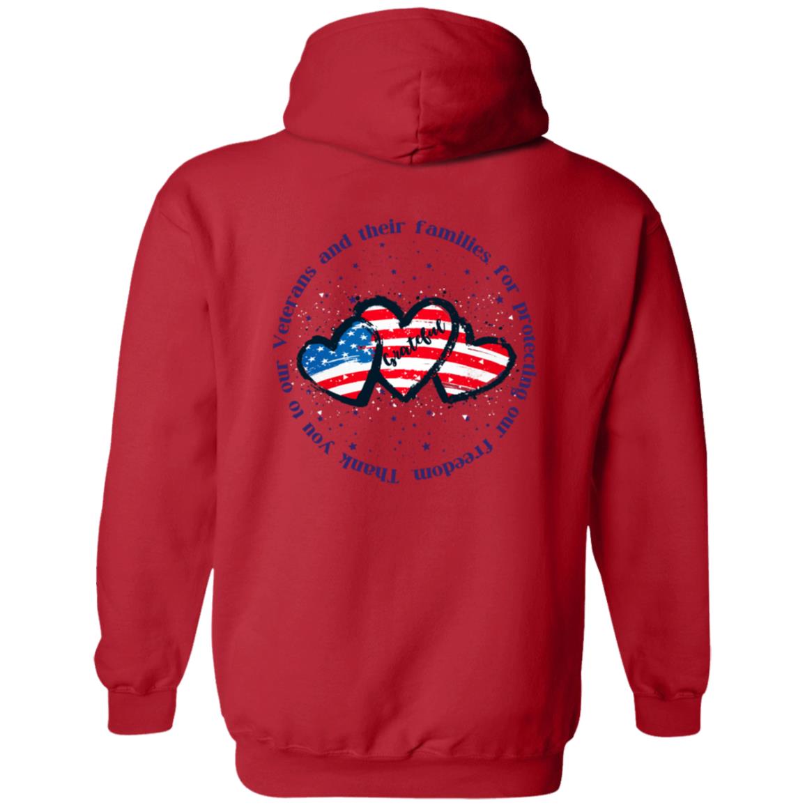 Thank you Veteran  Zip Up Hooded Sweatshirt