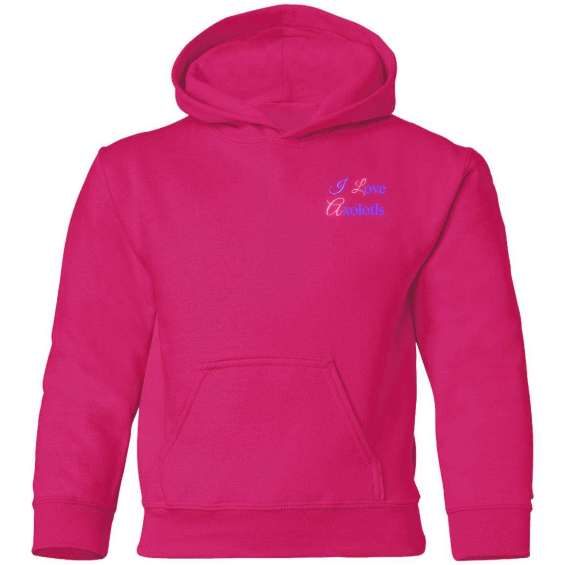 l Love Axolotls Youth Pullover Hoodie