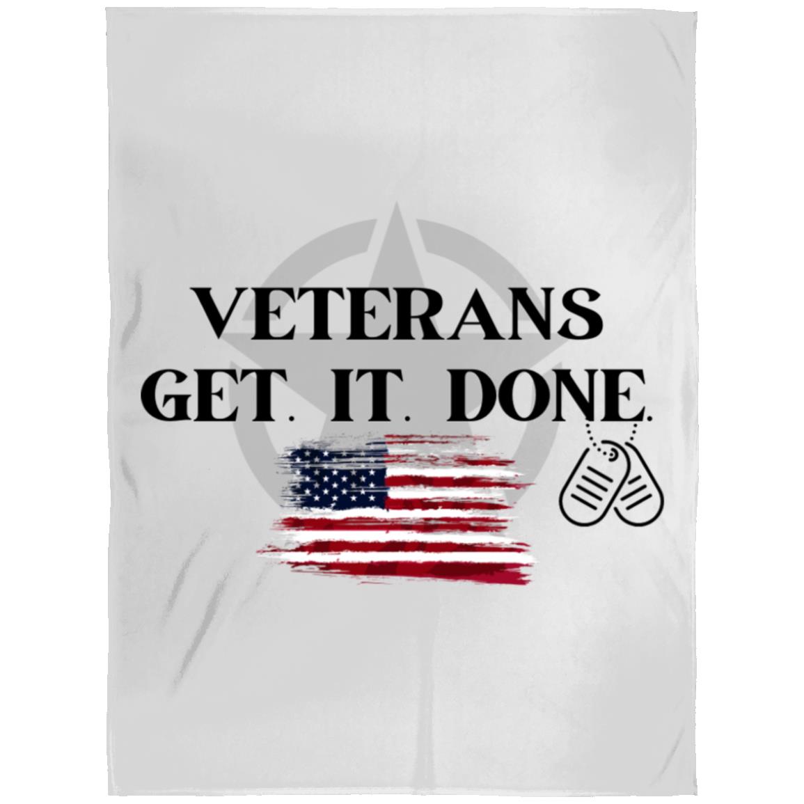 Soft & Cozy Arctic Fleece Blanket honoring your Veteran 60x80