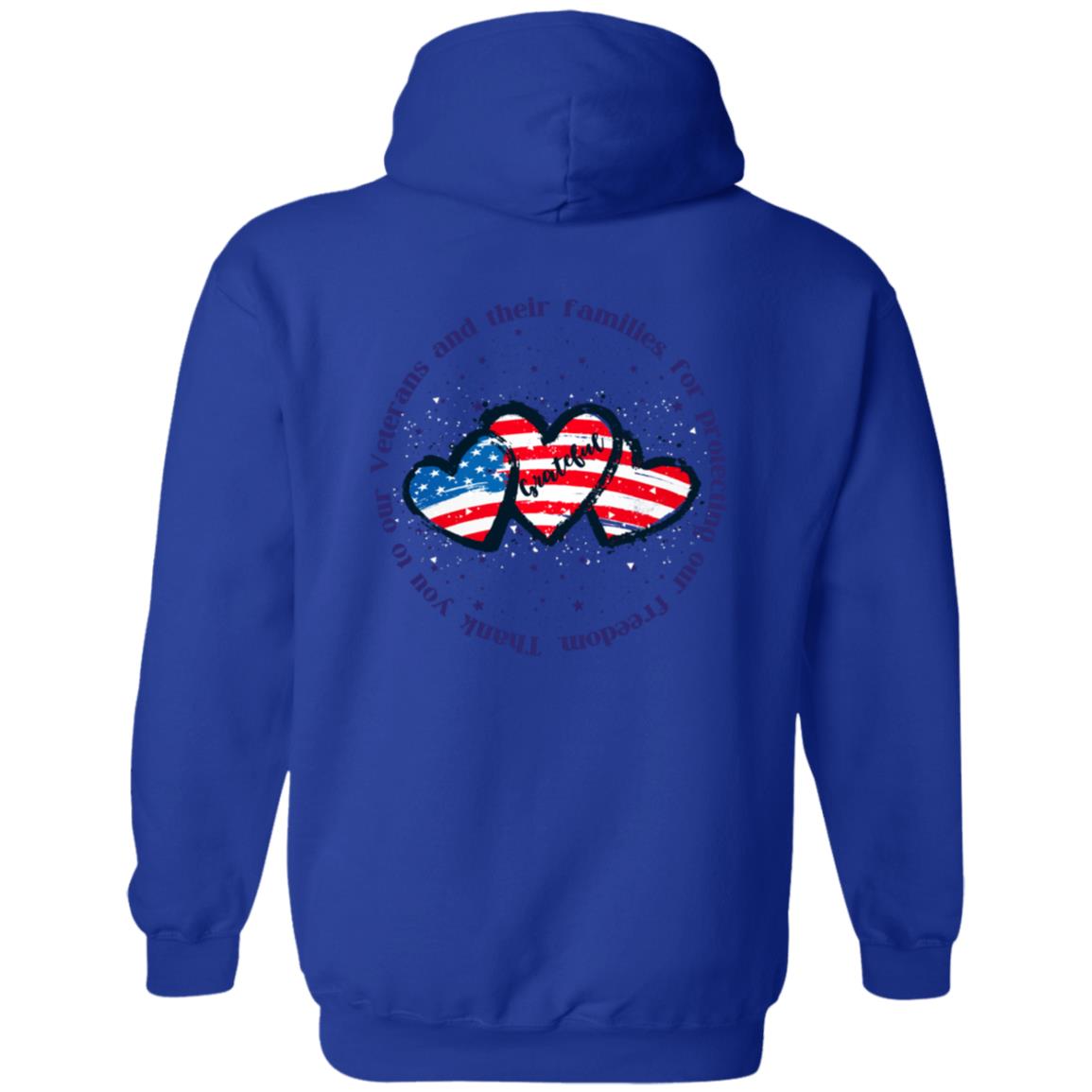 Thank you Veteran  Zip Up Hooded Sweatshirt