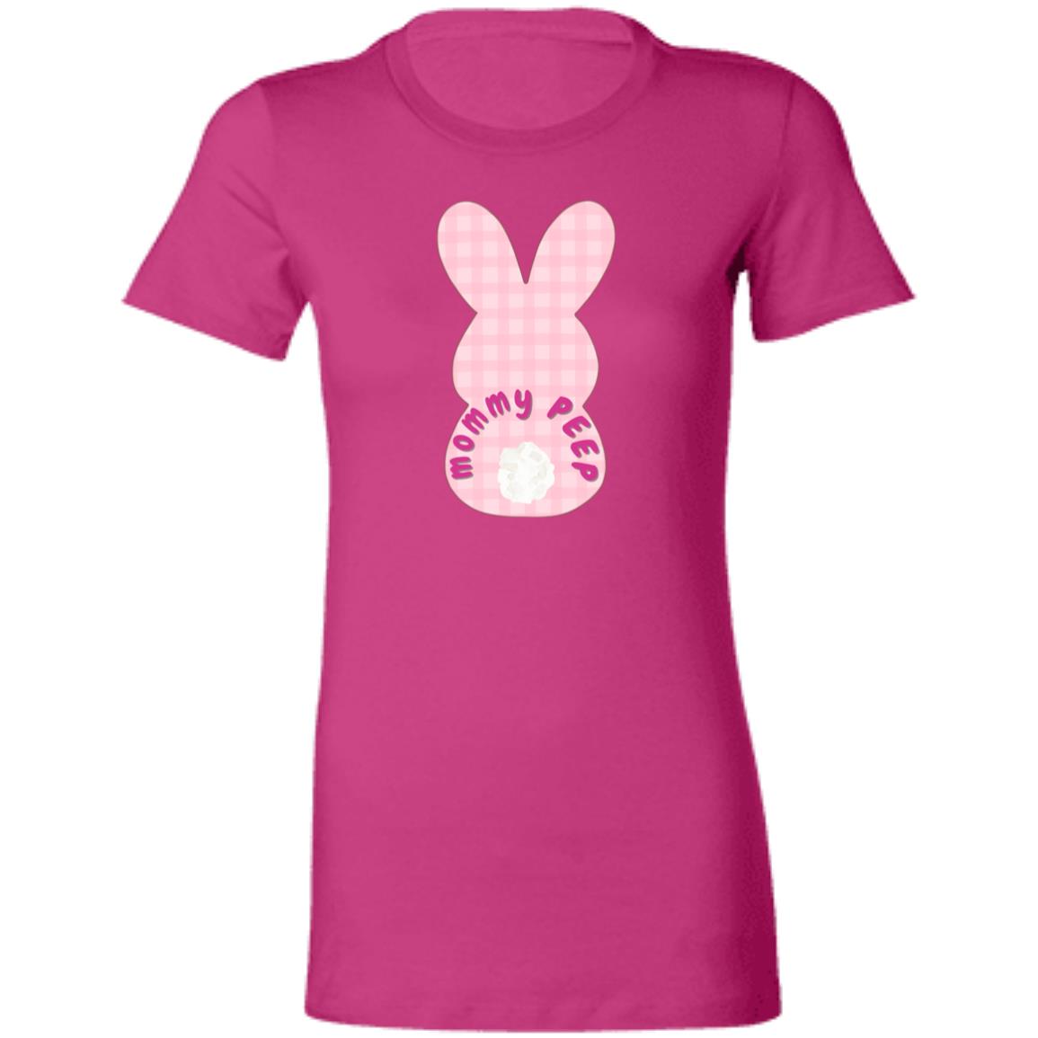 Easter Mommy Peep Matching Ladies Easter Tee Shirt