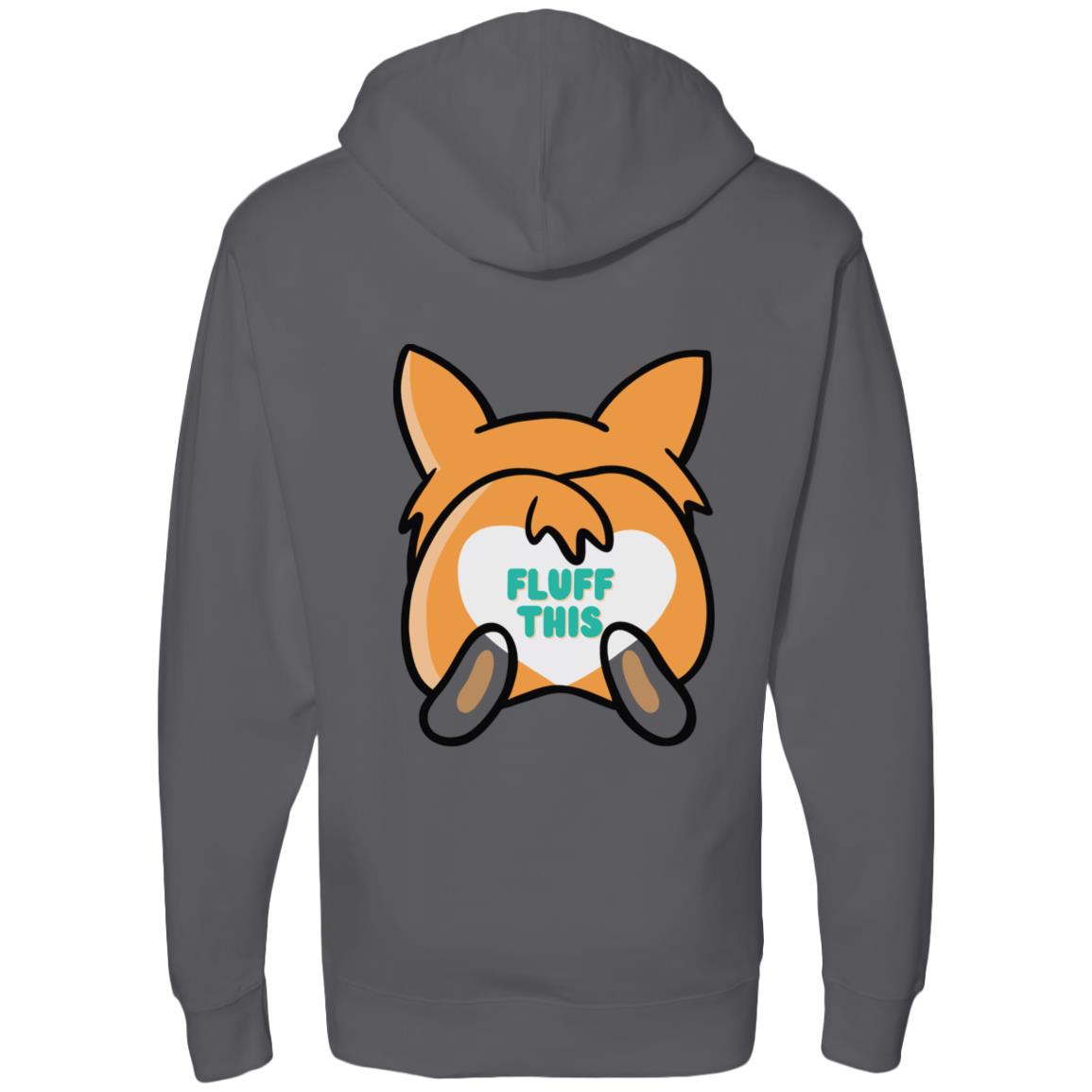 FLUFF THIS Corgi Midweight Hooded Sweatshirt- 3 color choices