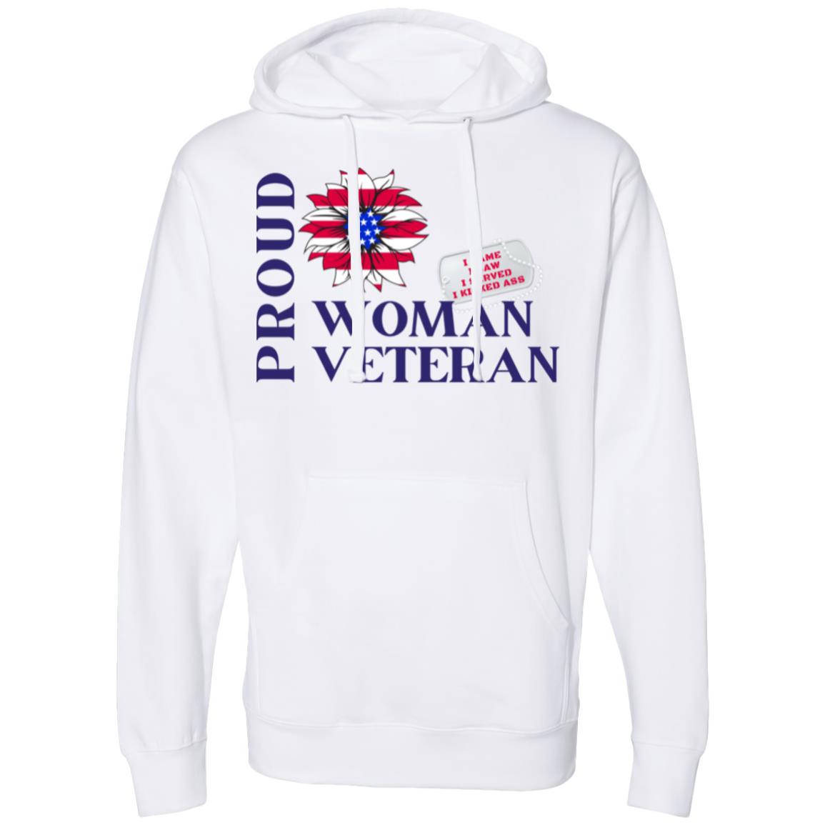 Hooded Sweatshirt PROUD WOMAN VETERAN