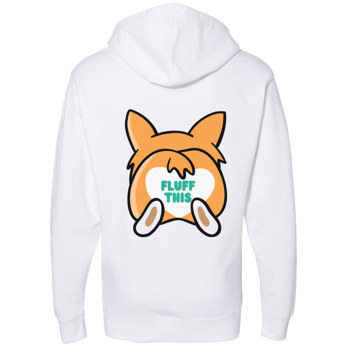 FLUFF THIS Corgi Midweight Hooded Sweatshirt- 3 color choices